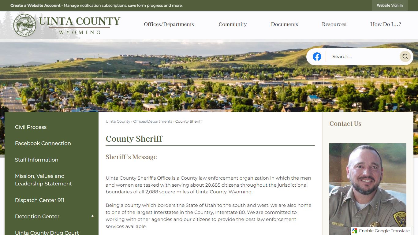 County Sheriff | Uinta County, WY - Official Website